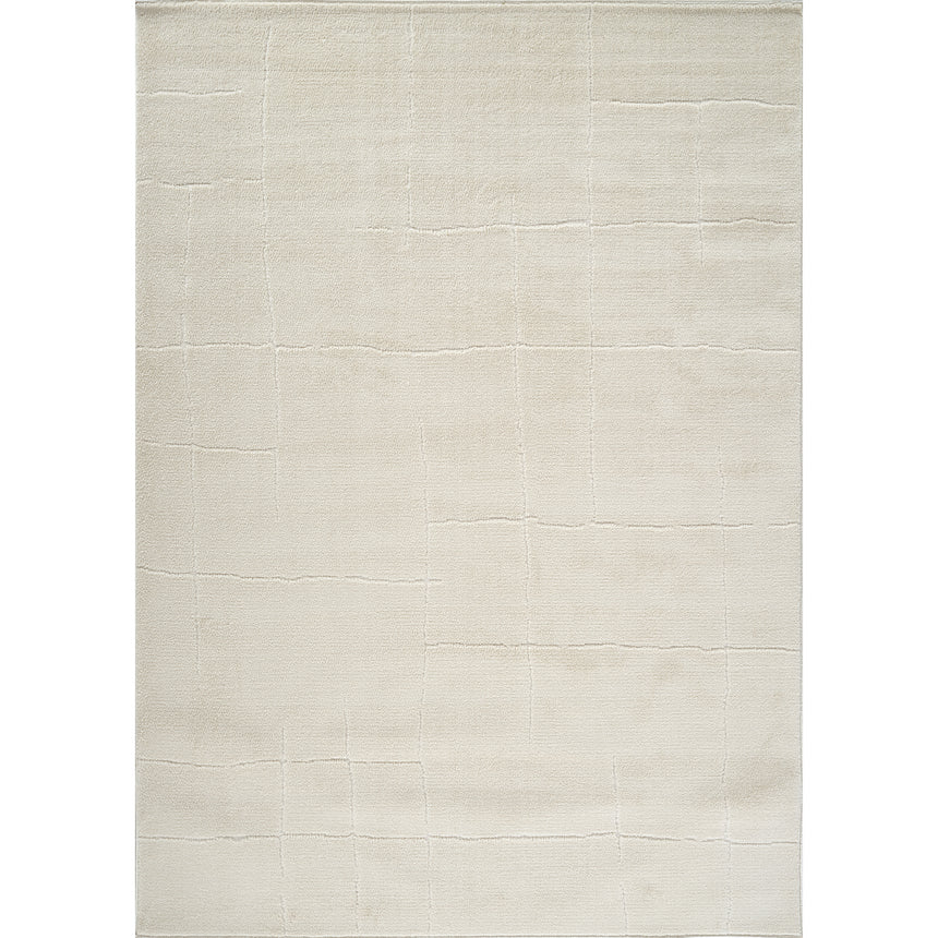 Ava Scandi Modern High Pile Ivory/Off-White Rug