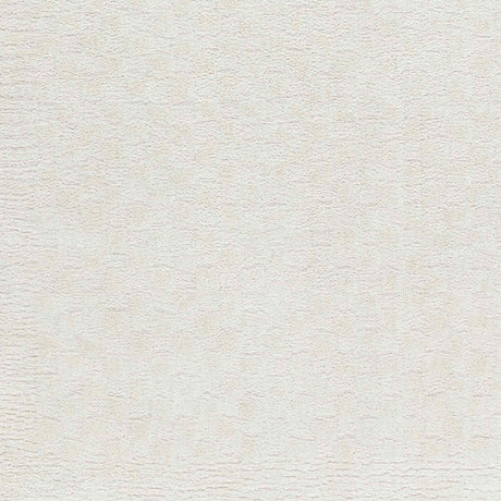 Ekta Scandi Modern High Pile Ivory/Off-White Checkered Rug - Image 7