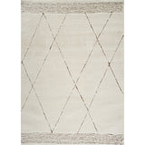 Inga Berber Modern High Pile Ivory/Brown Rug