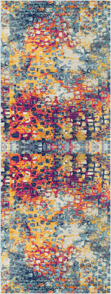 Amaya Abstract Modern Marble Saffron Rug