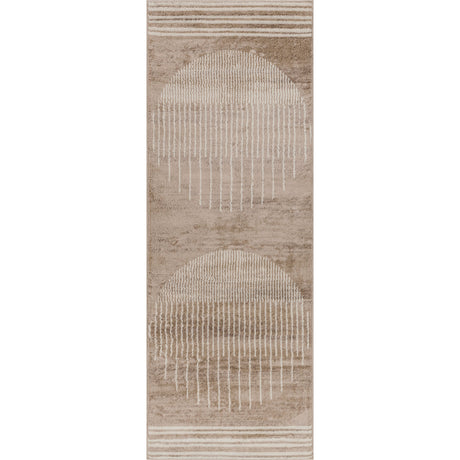 Enso Scandi Geometric Brown Rug - Image 1