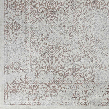 Hazel Vintage Oriental Boho Tan/Ivory Rug - Image 8
