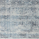 Dania Vintage Oriental Boho Blue/White Rug - Image 8