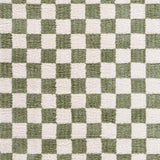 Izaline Machine Washable Modern Shaggy Grass Green Rug