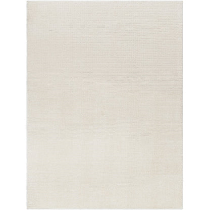 AMANDINE Scandi Modern High Pile Ivory/Off-White Area Rug Flat