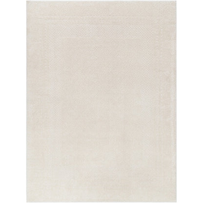 AMBRE Scandi Modern High Pile Ivory/Off-White Area Rug Flat
