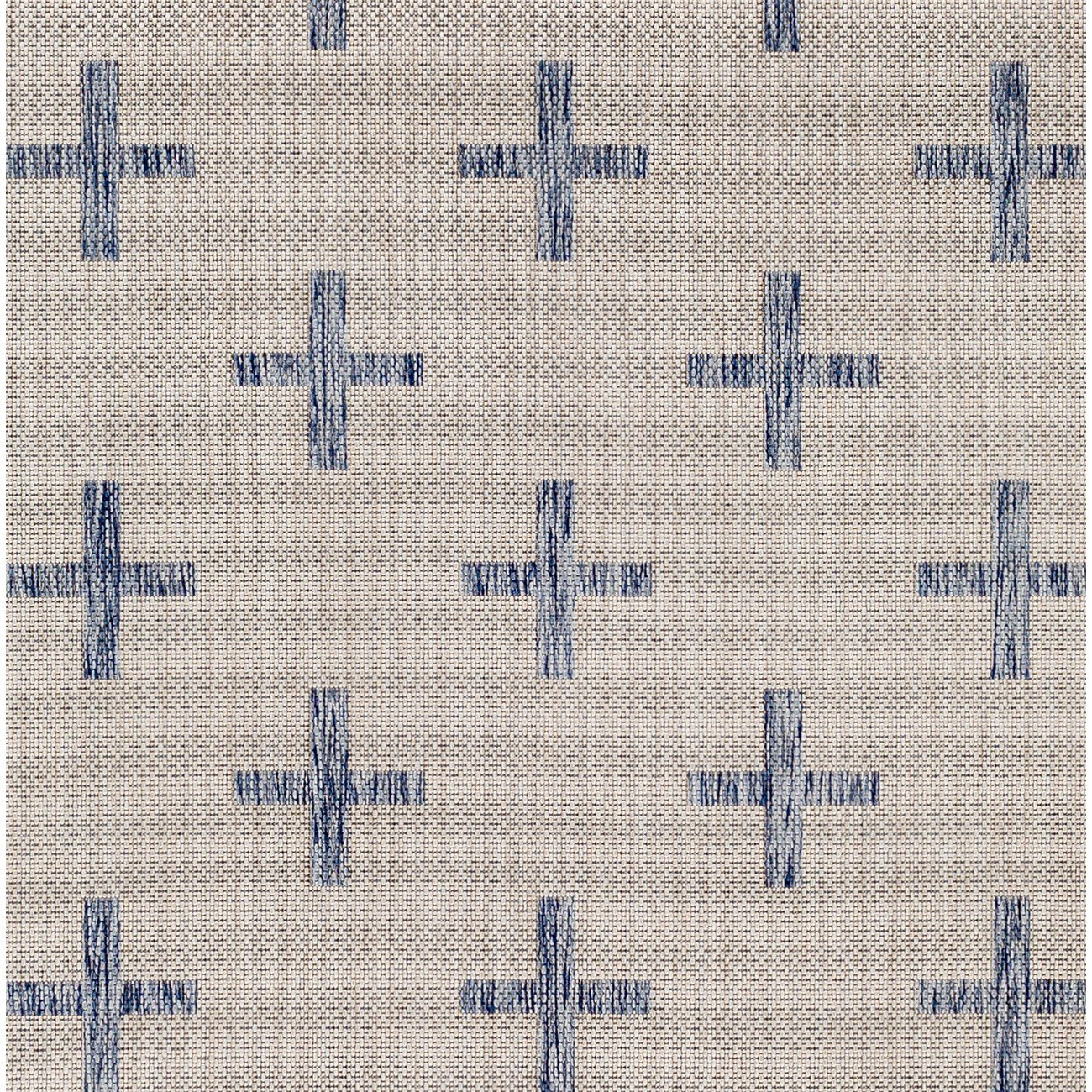 GAVINA Indoor & Outdoor Global Dark Blue Area Rug Swatch