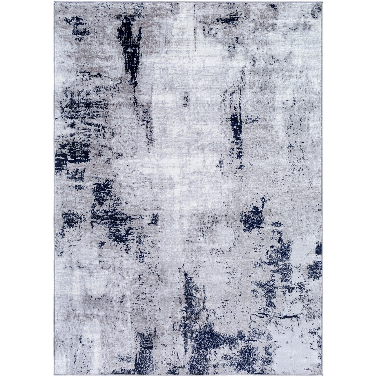 GIULIA Abstract Modern Marble Grey Area Rug Flat