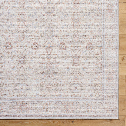GOKILA Our PNW Home x Livabliss Vintage Traditional Oriental Boho Rust Area Rug Overhead