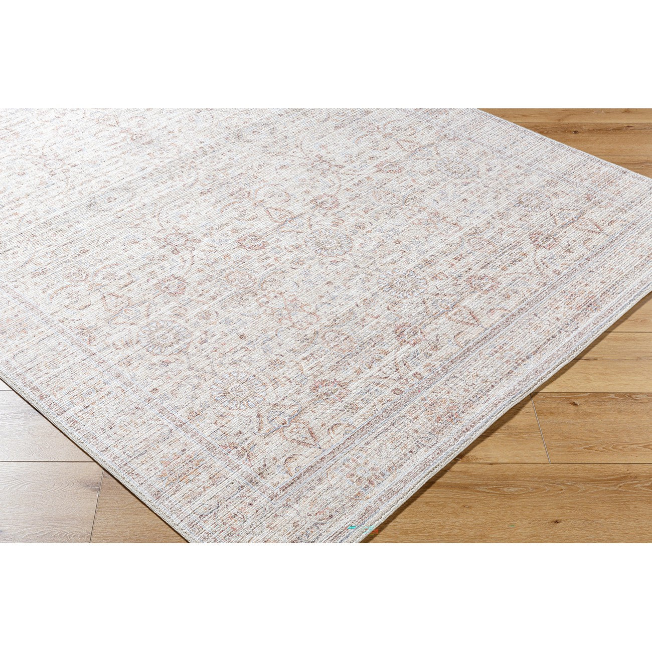 GOKILA Our PNW Home x Livabliss Vintage Traditional Oriental Boho Rust Area Rug Corner