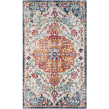 Lou Vintage Oriental Boho Saffron/Navy Rug