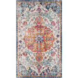 Lou Vintage Oriental Boho Saffron/Navy Rug
