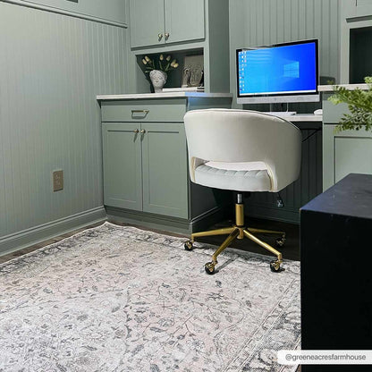 INDIGO Machine Washable Traditional Boho Blush Area Rug