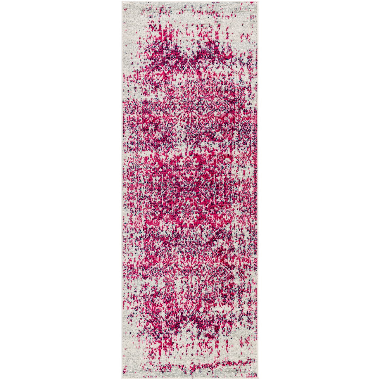 JULIETTE Vintage Traditional Oriental Boho Burgundy Area Rug Flat