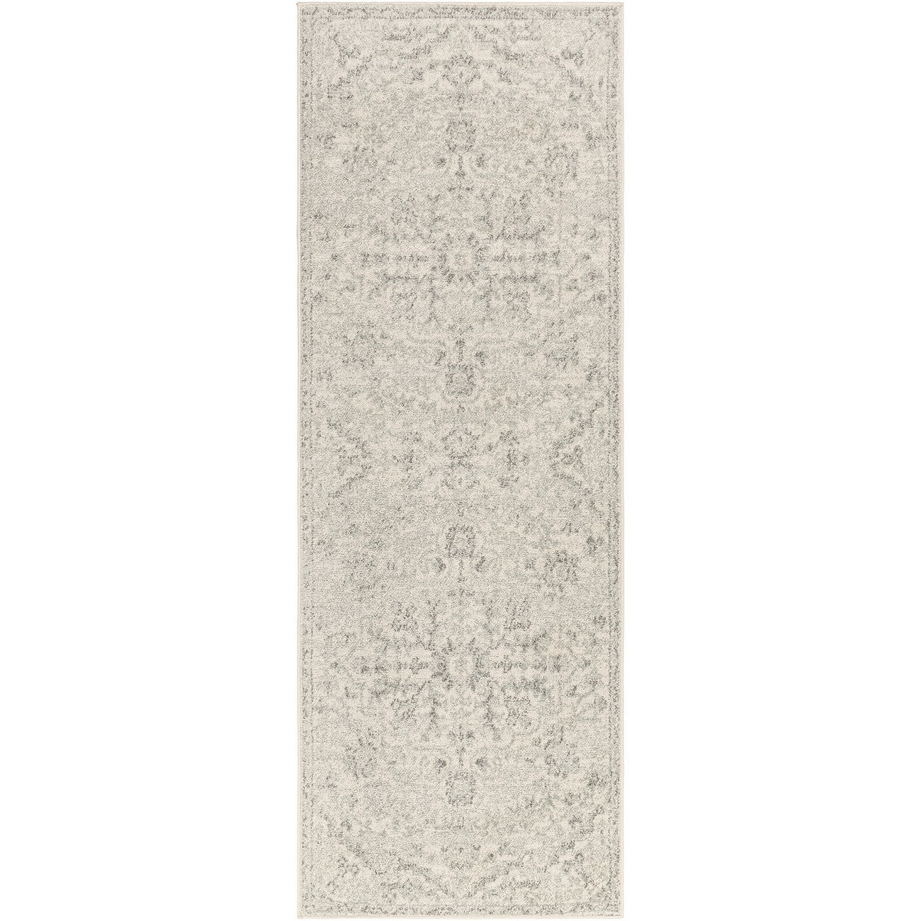 LOU Vintage Traditional Oriental Boho Light Beige Area Rug Flat