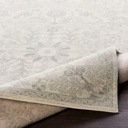 LOU Vintage Traditional Oriental Boho Light Beige Area Rug Fold