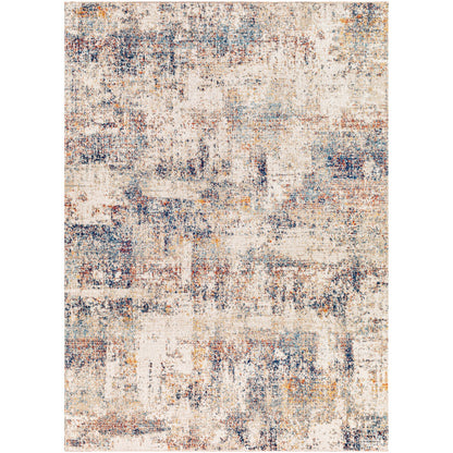 LEILA LUCAS Indoor & Outdoor Modern Blue/Grey Area Rug Flat