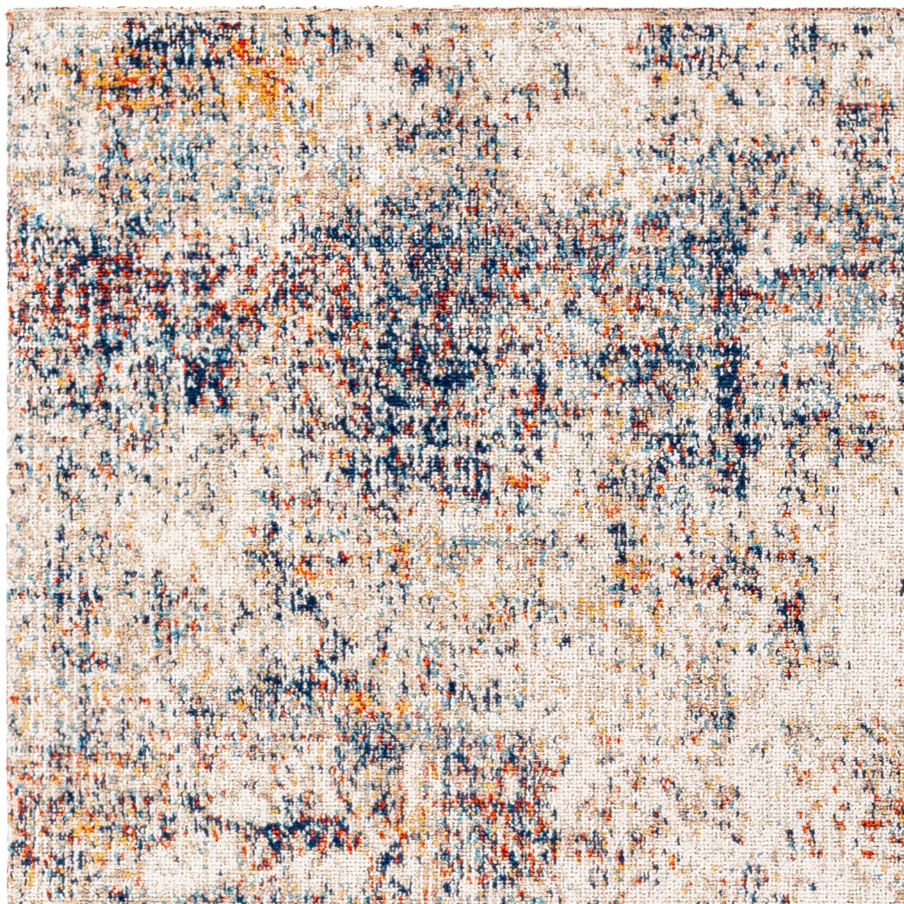 LEILA LUCAS Indoor & Outdoor Modern Blue/Grey Area Rug Zoom