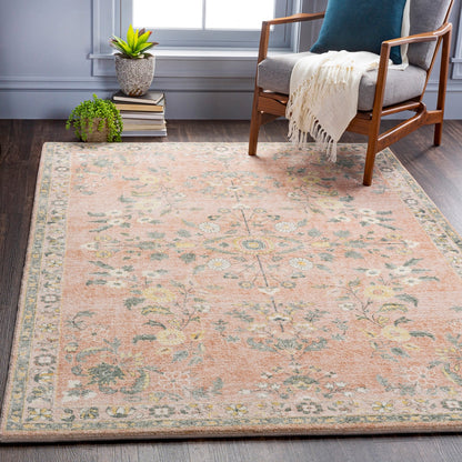 ILEANA Vintage Oriental Boho Butter Area Rug Roomscene