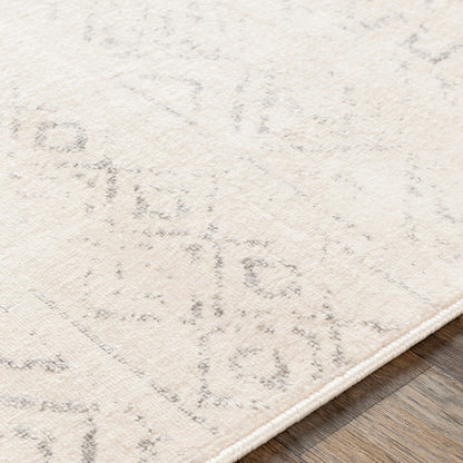 INDUJA Berber Modern High Pile Cream Area Rug Texture