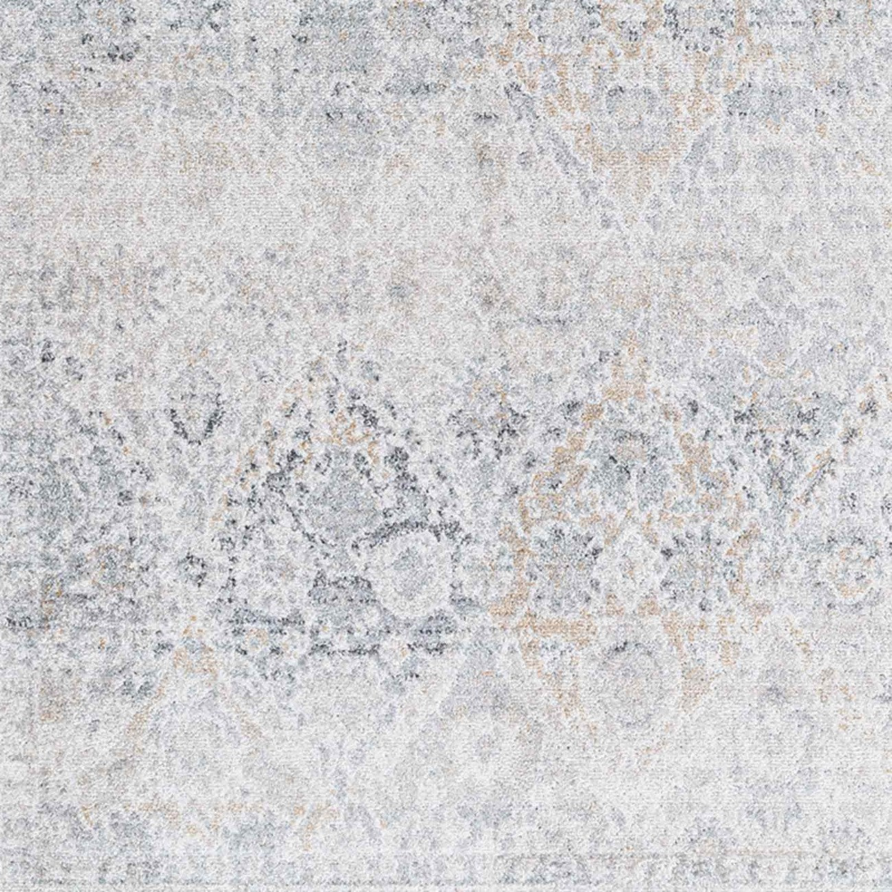 INES Vintage Oriental Boho Medium Grey Area Rug Swatch