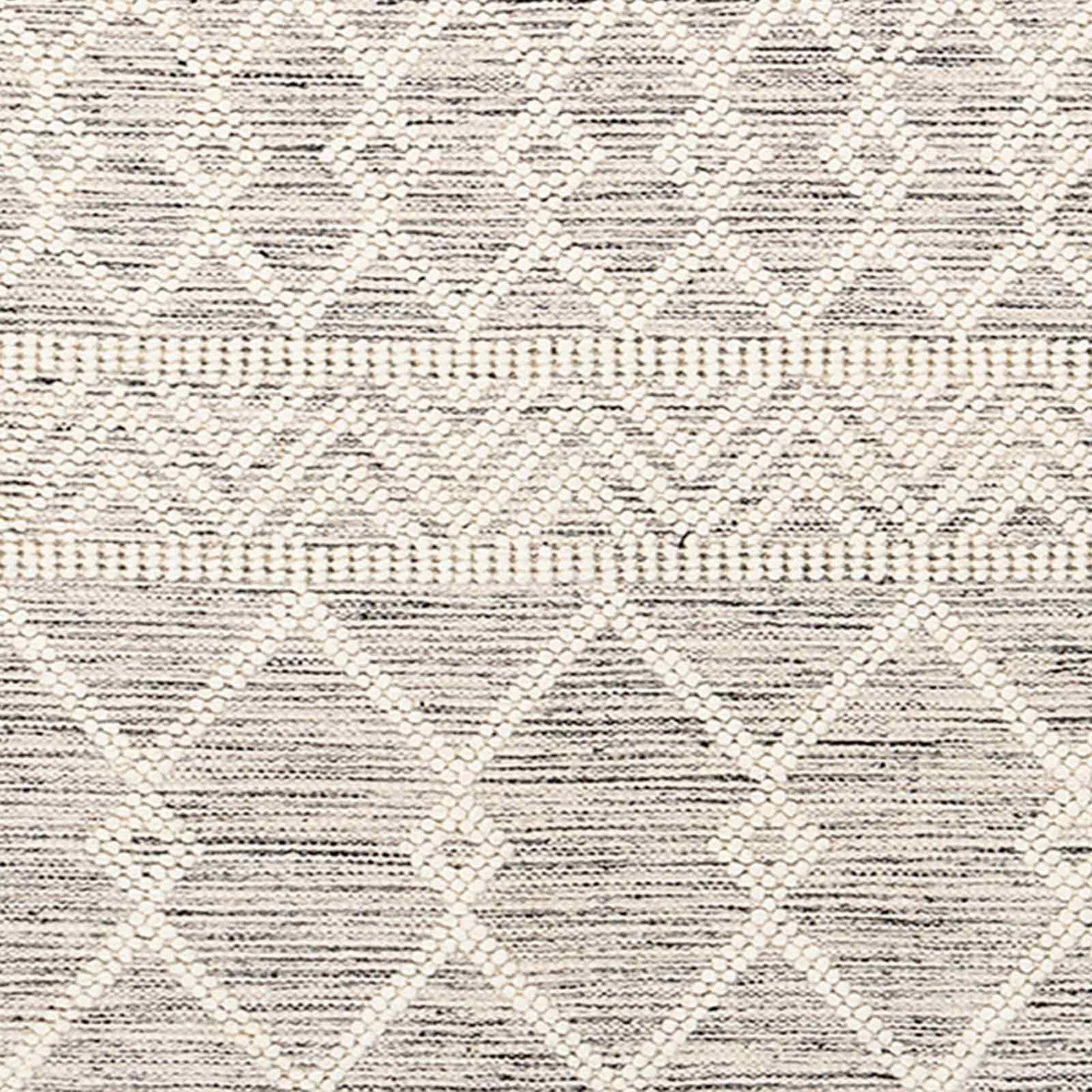 ISHANI Hand-Woven Global Wool Charcoal Area Rug Swatch