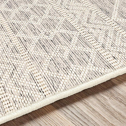 ISHANI Hand-Woven Global Wool Charcoal Area Rug Texture