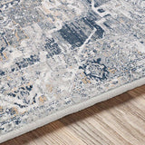 Isabella Vintage Oriental Boho Medium Grey Rug