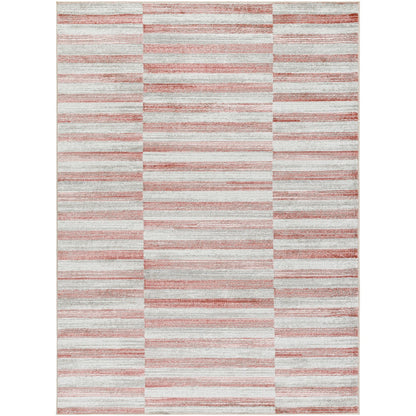 JONTHAN Scandi Modern Coral Area Rug Flat