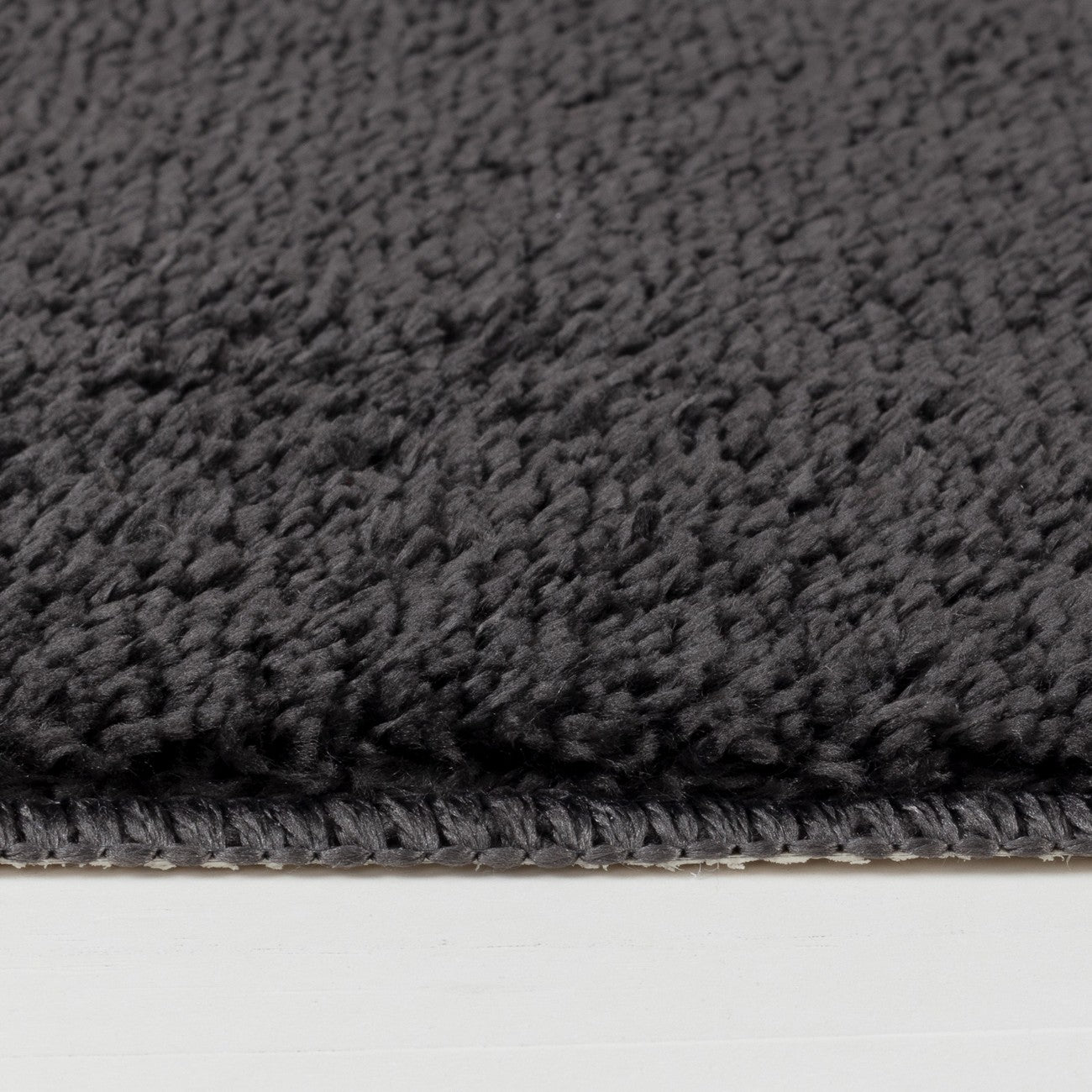 JUNE Machine Washable Non-Slip Grey Bathroom Rug Texture