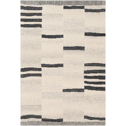 KAAYA Hand-Tufted Global Wool Beige Area Rug Flat