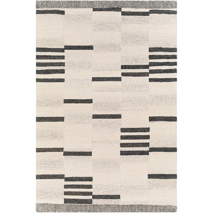 KAAYA Hand-Tufted Global Wool Beige Area Rug Flat