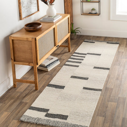 KAAYA Hand-Tufted Global Wool Beige Area Rug Roomscene