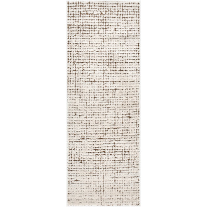 KAELIE Our PNW Home x Livabliss Scandi High Pile Ivory/Brown Area Rug Flat