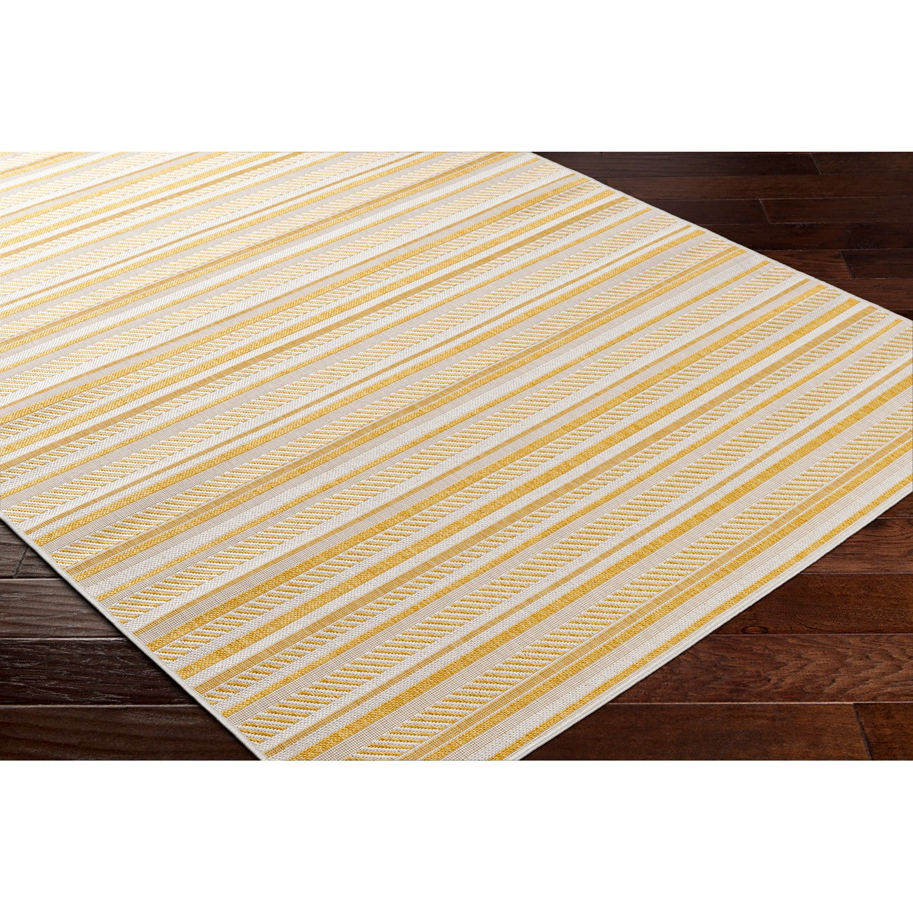 KAVITA Indoor & Outdoor Global Saffron Area Rug Corner