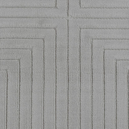 KIYOSHI Indoor & Outdoor Scandi Modern Grey Area Rug Swatch