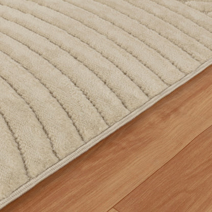 KOANA Indoor & Outdoor Scandi Modern Beige Area Rug Texture