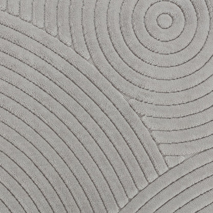 KOANA Indoor & Outdoor Scandi Modern Grey Area Rug Swatch