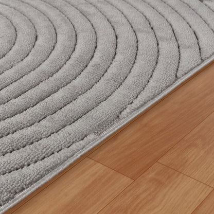 KOANA Indoor & Outdoor Scandi Modern Grey Area Rug Texture
