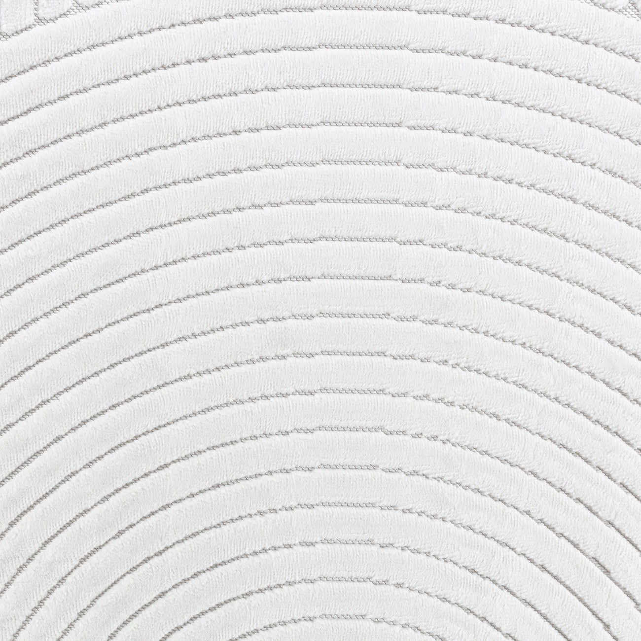 KOANA Indoor & Outdoor Scandi Modern White Area Rug Swatch