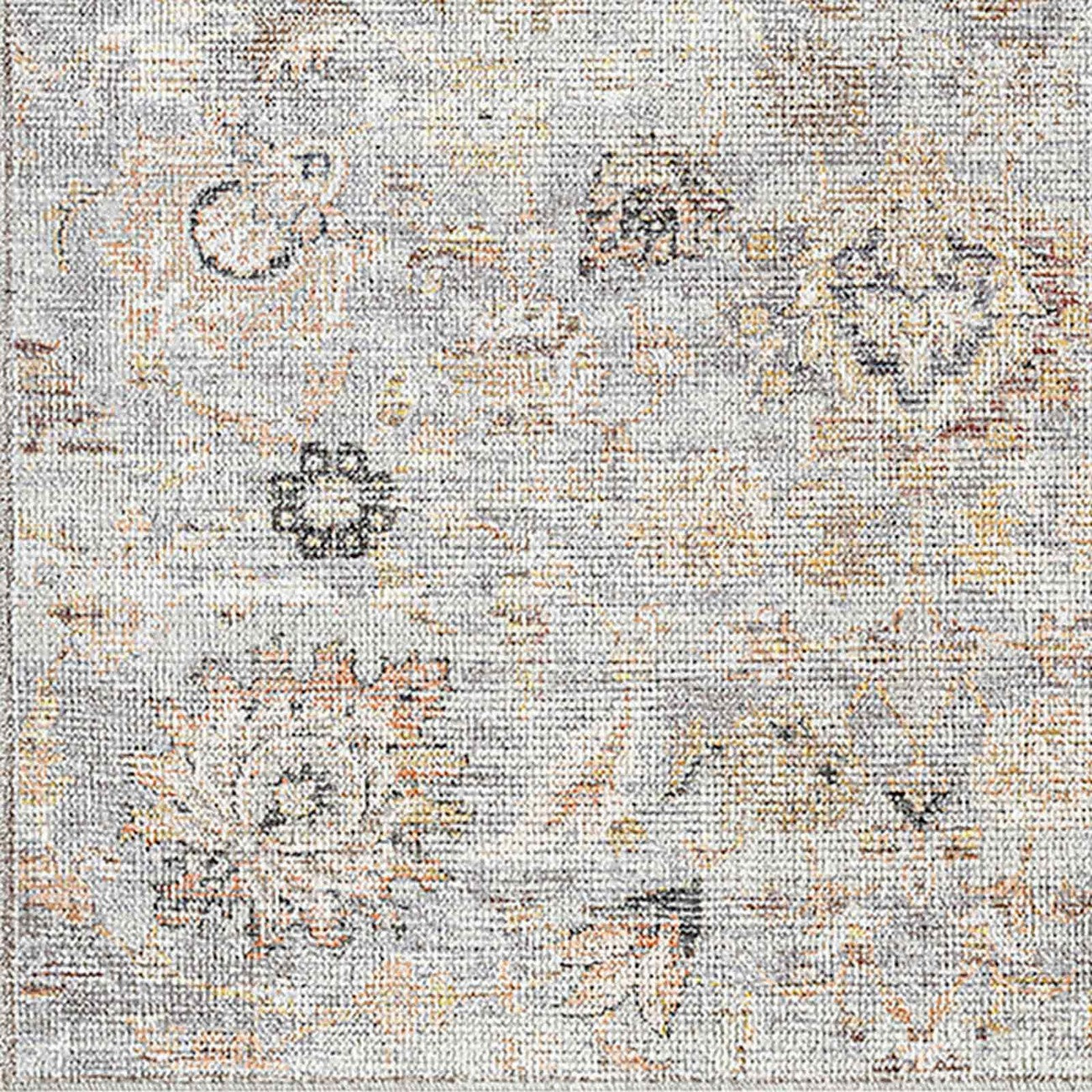 LARA Our PNW Home x Livabliss Vintage Oriental Boho Grey/Light Beige Area Rug Swatch