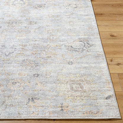 LARA Our PNW Home x Livabliss Vintage Oriental Boho Grey/Light Beige Area Rug Front