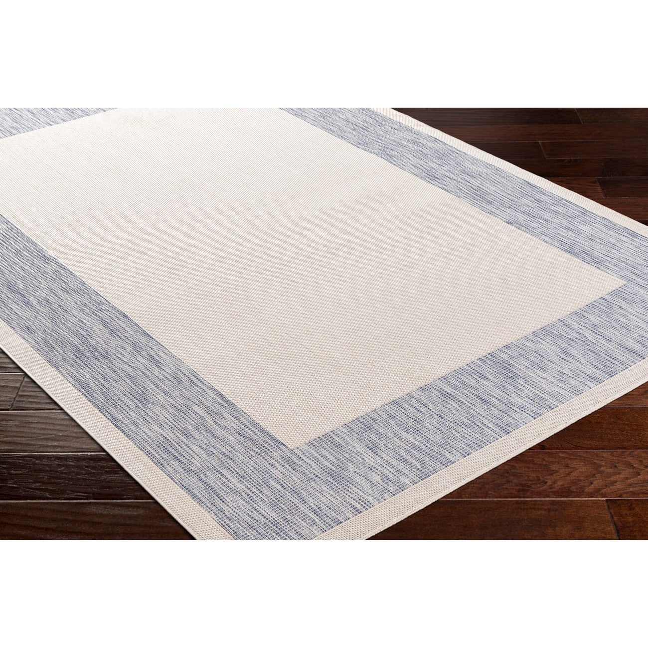 LAYLA Outdoor Cottage Ivory Area Rug Corner