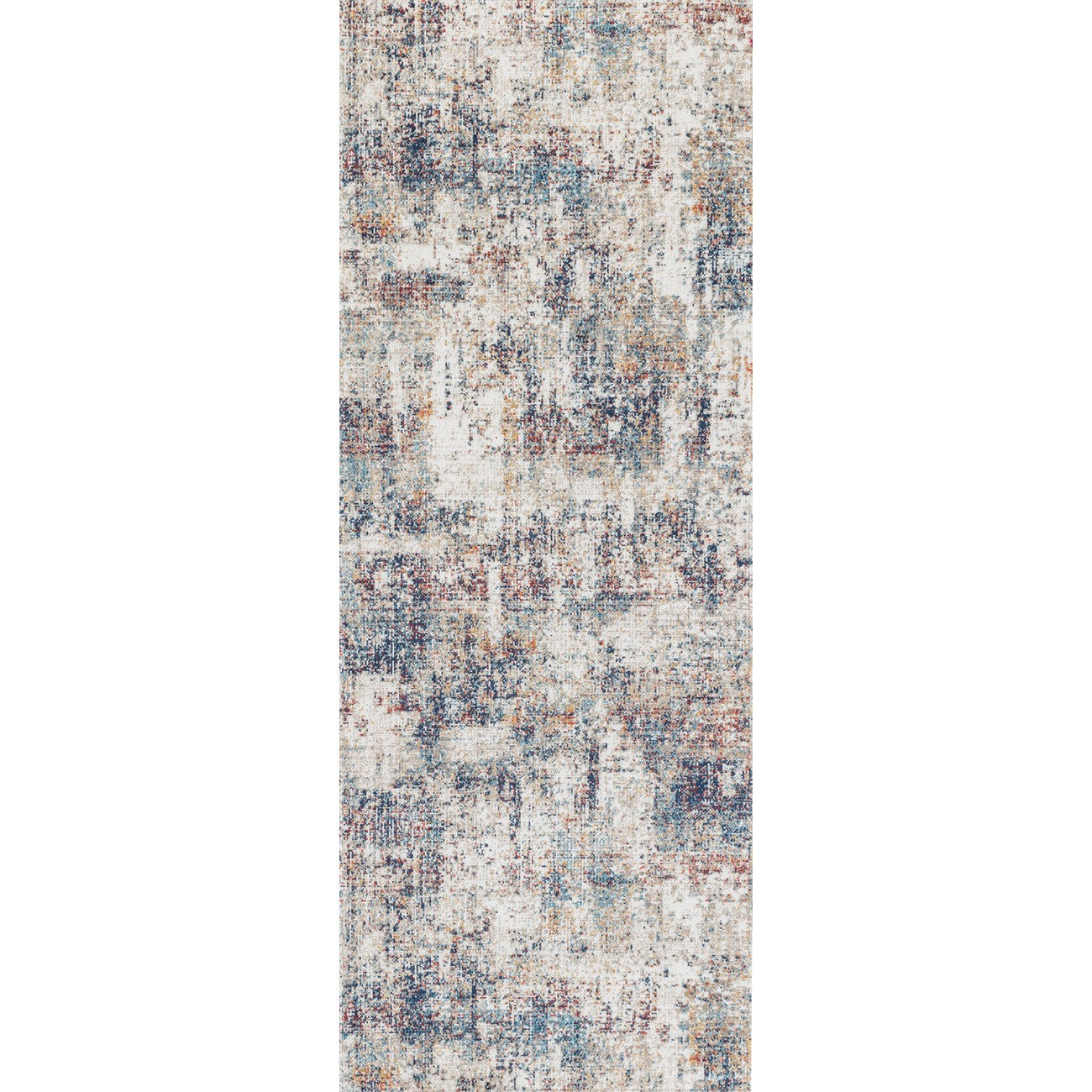 LEILA LUCAS Indoor & Outdoor Modern Blue/Grey Area Rug Flat
