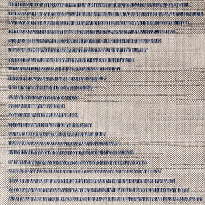 LIGAIA Indoor & Outdoor Global Dark Blue Area Rug Swatch