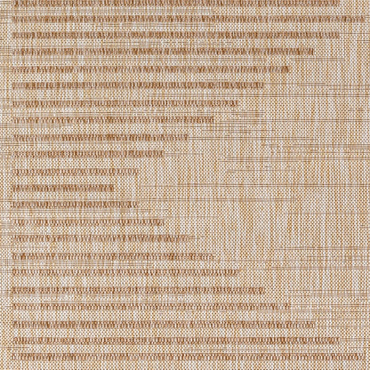 LIGAIA Indoor & Outdoor Global Jute-Look Brown Area Rug Swatch