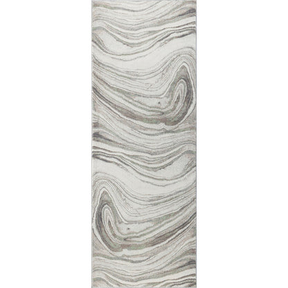 LILAC Scandi Modern Light Grey Area Rug Flat