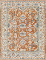 Avni Machine Washable Oriental Boho Burnt Orange Rug