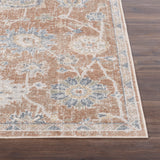 Ruby Machine Washable Oriental Boho Burnt Orange Rug