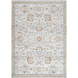 Esther Machine Washable Oriental Boho Grey/Oatmeal Rug